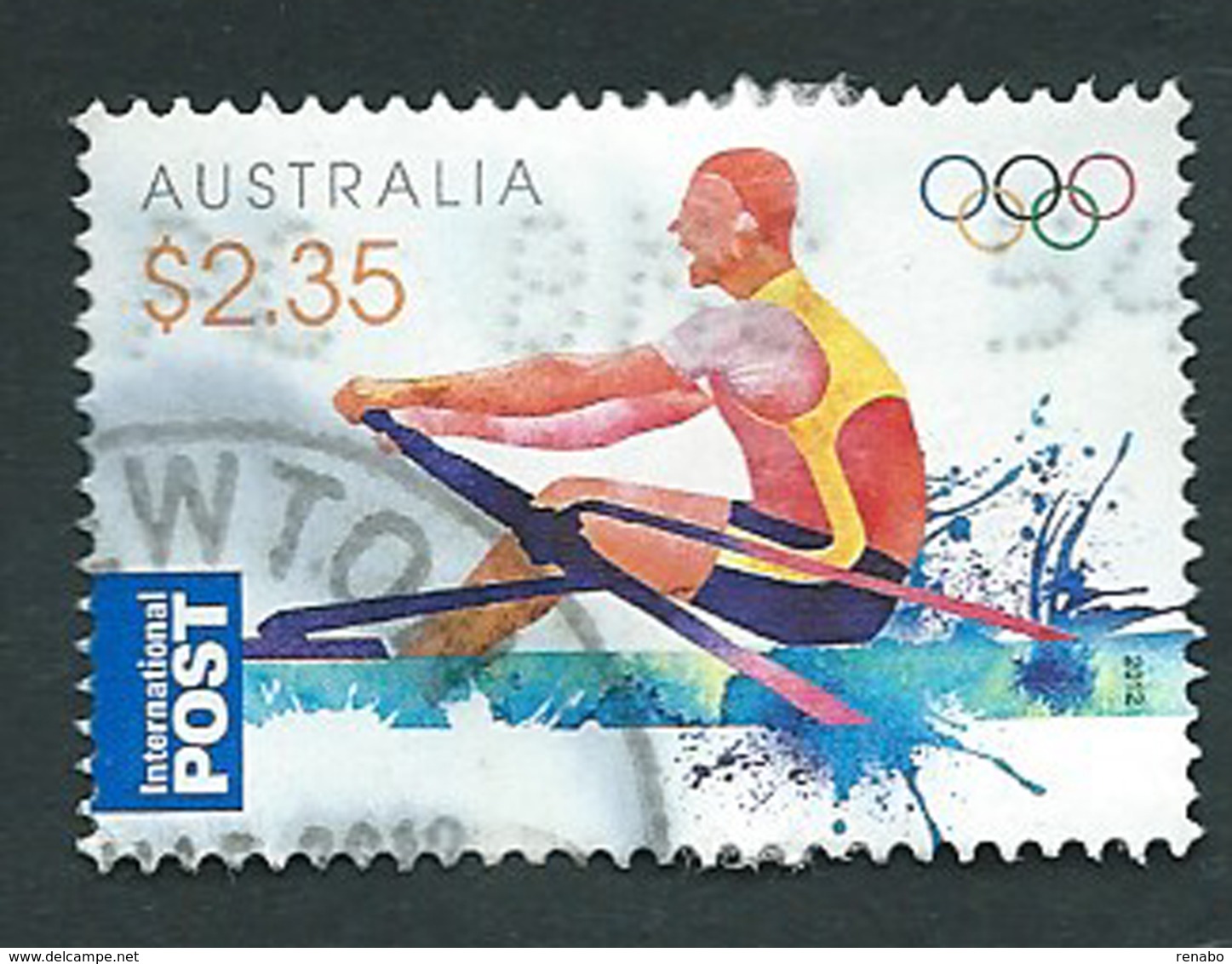 Australia, Australien, Australie 2012; Canottaggio, Rowing $2.35 ; London Olympic Games. Used. - Canottaggio