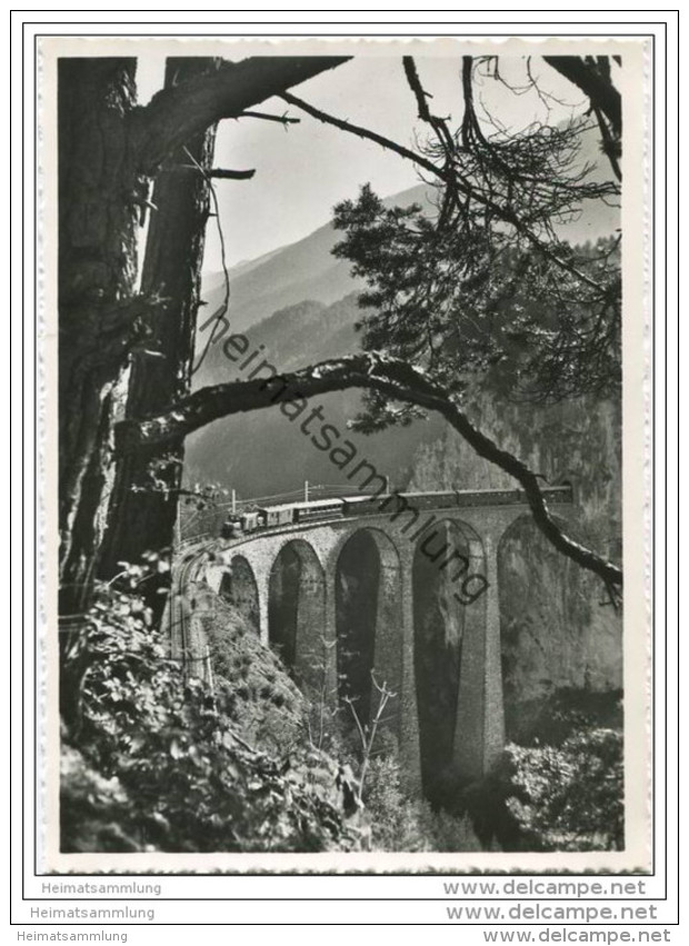 Landwasser Viadukt Bei Filisur - Foto-AK Grossformat - Filisur