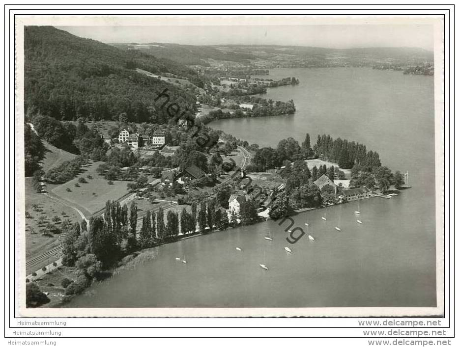 Hotel Restaurant Glarisegg Am Untersee Bei Steckborn Besitzer J. Züblin - Foto-AK Grossformat - Flugbild - Steckborn