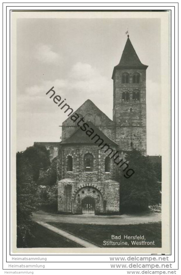 Bad Hersfeld - Stiftsruine - Westfront - Bad Hersfeld