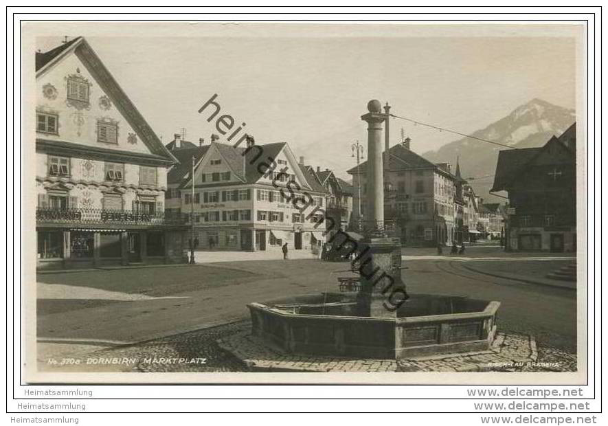 Dornbirn - Marktplatz - Foto-AK 20er Jahre - Dornbirn