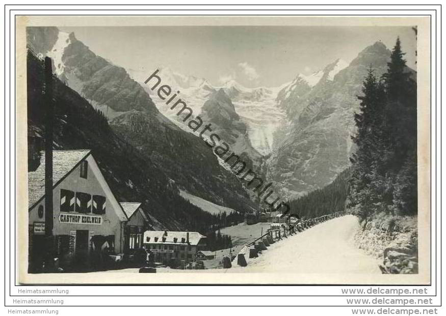 Trafoi Con L' Albergo Edelweiss E La Vedretta Alta - Foto-AK 20er Jahre - Sonstige & Ohne Zuordnung