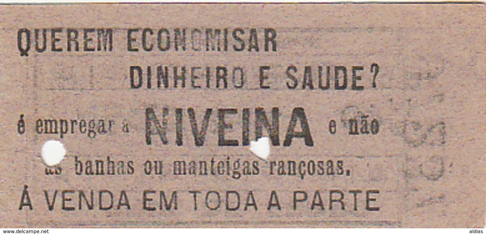 Portugal  Carris De Ferro Lisboa Tram  Ticket 40 Reis Bilhete (crc 1900) - Europe