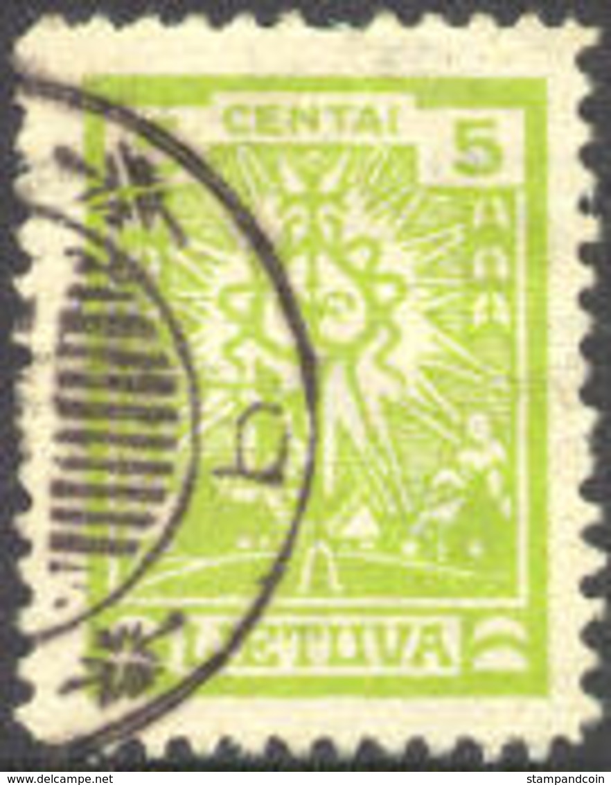 LITHUANIA Michel #211y (no Watermark) Issue Of 1923 ... SCARCE - Lithuania