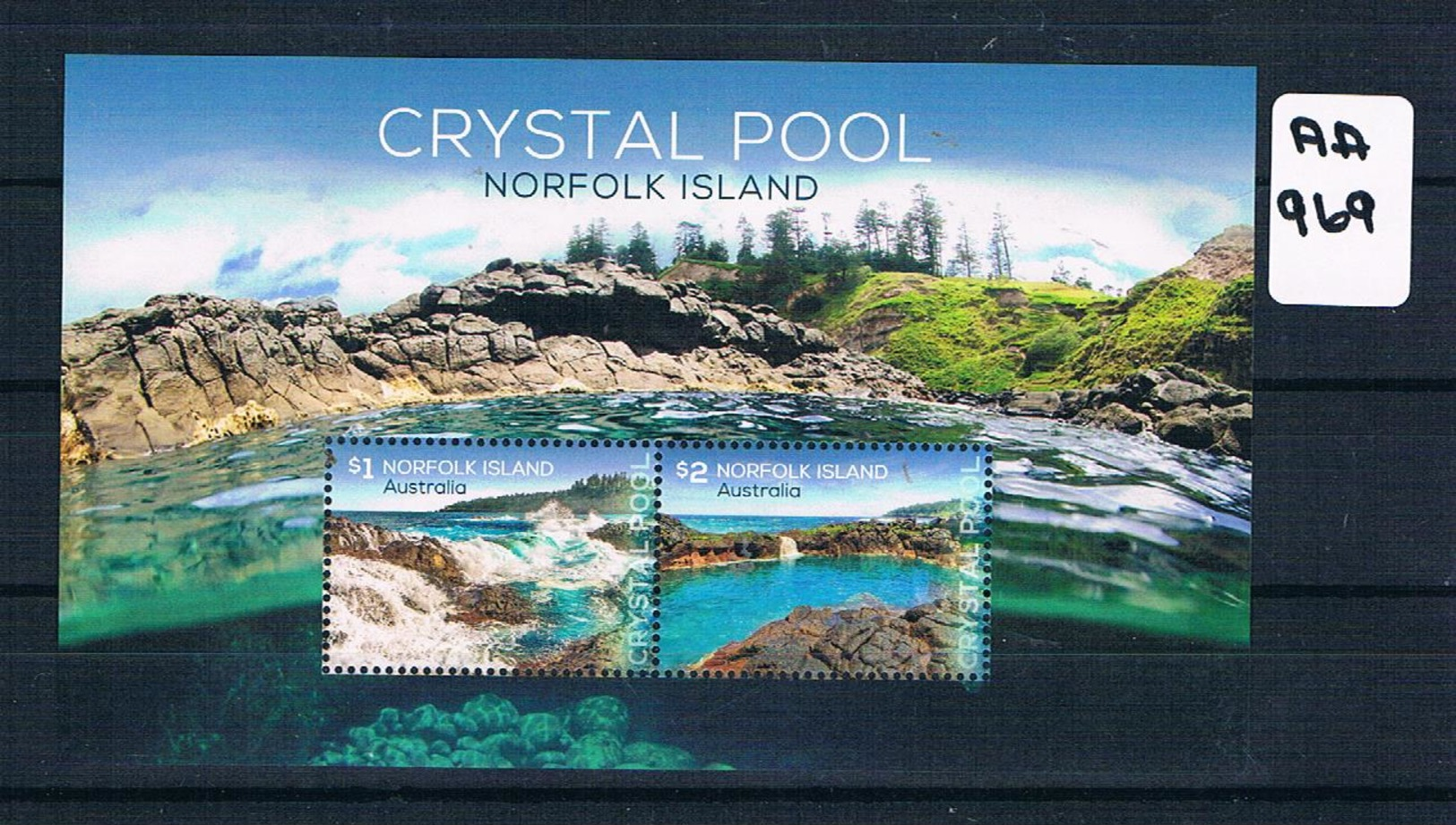 Australia/norfolk Isl 2018 Crystal Pool 2val M/s Muh AA969 - Norfolk Island