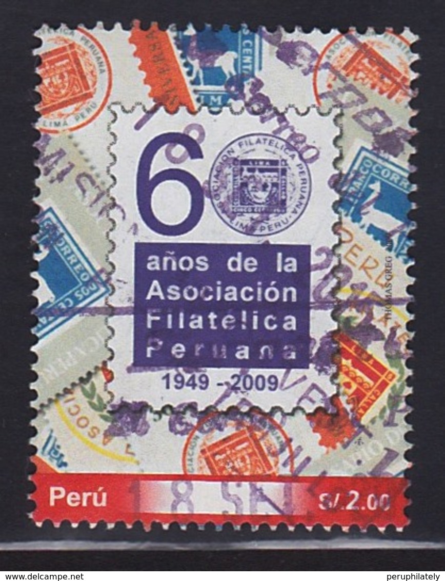 PERU 2009 , PERUVIAN PHILATELIC ASSOCIATION , 1V , USED - Peru