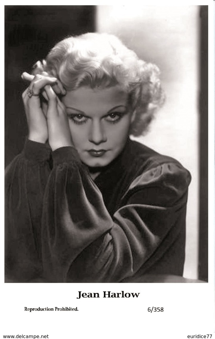 JEAN HARLOW - Film Star Pin Up PHOTO POSTCARD - 6-358 Swiftsure Postcard - Otros & Sin Clasificación