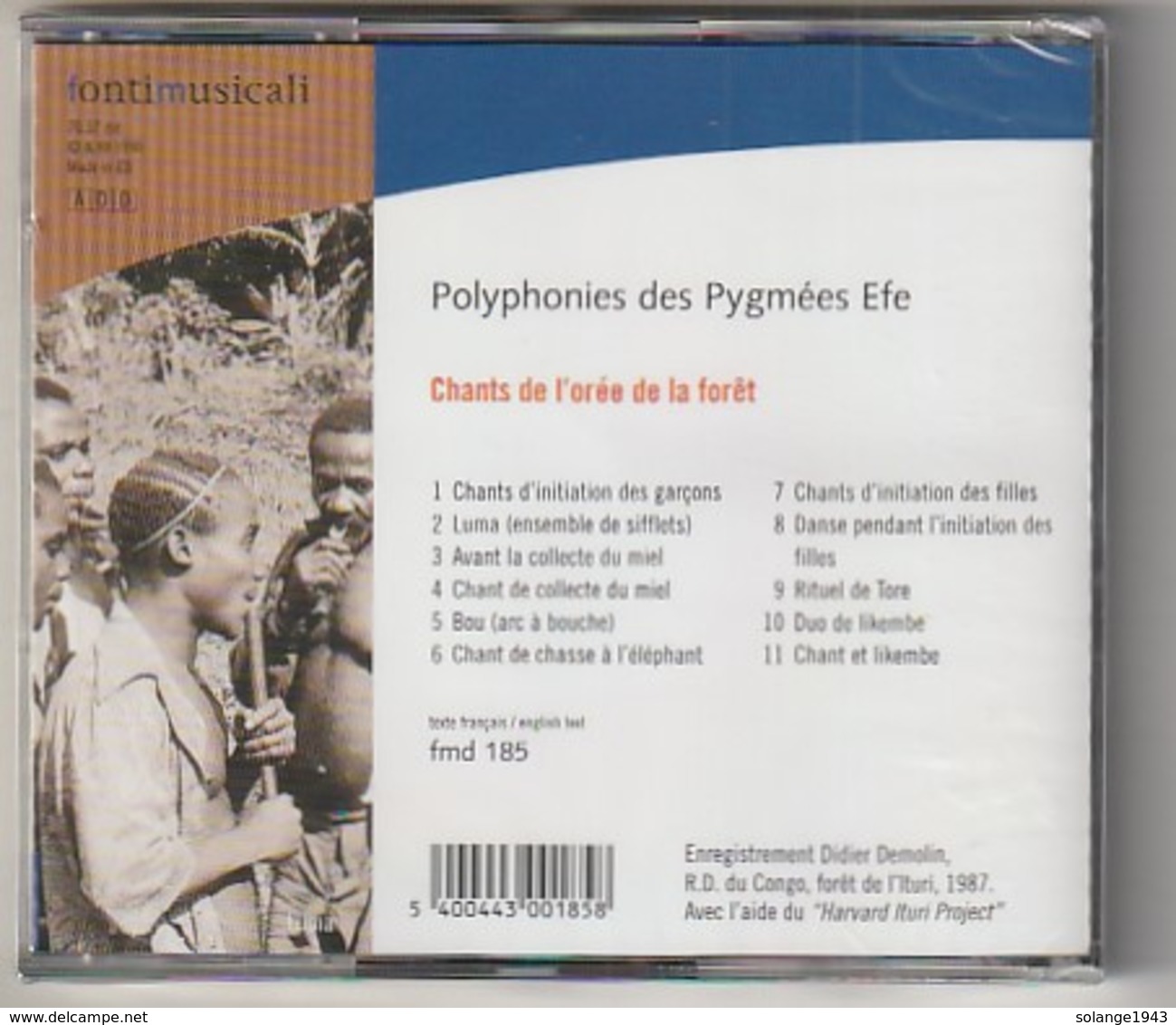 Cd POLYPHONIES DES PYGMEES  EFE  Etat: TTB Port 110 Gr Ou 30gr - Musiques Du Monde