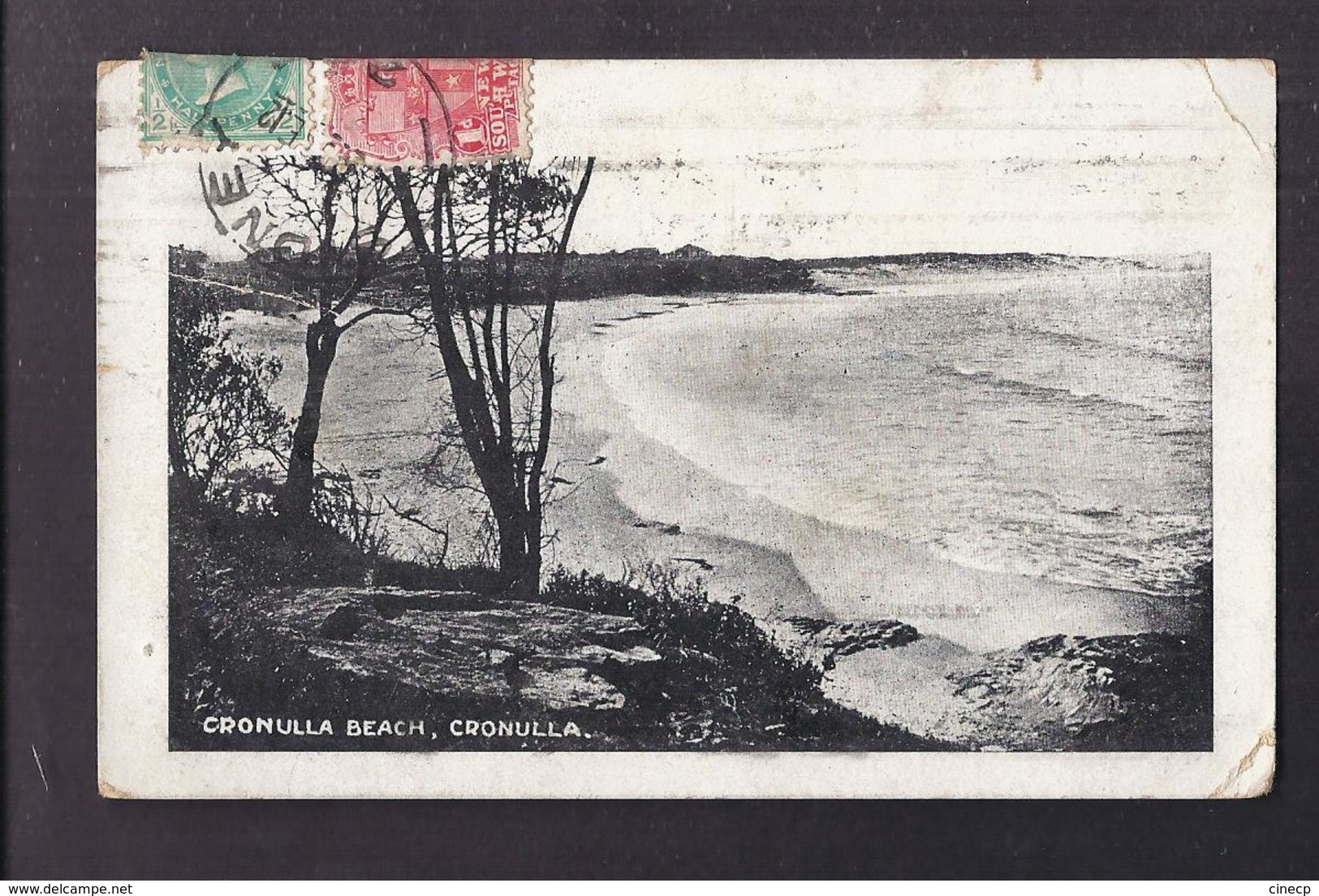 CPA AUSTRALIE - CRONULLA - Cronulla Beach - TB PLAN Bord De Mer + Jolie Oblitération Et Timbres Recto Verso - Autres & Non Classés