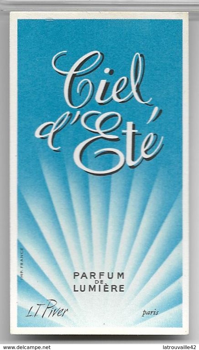Ancienne Carte Parfumée CIEL D'ETE De LT Piver - Non Classés