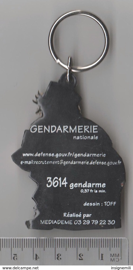 PORTE CLEFS MILITAIRE GENDARMERIE NATIONALE Dessin TOFF - Police & Gendarmerie