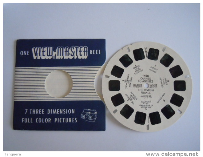 View-master Viewmaster 1426 Cannes To Antibes The Riviera France 1 Reel Disque - Stereoscopes - Side-by-side Viewers