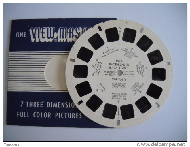 View-master Viewmaster 1522 Baden-Baden Black Forest Germany 1 Reel Disque - Visionneuses Stéréoscopiques