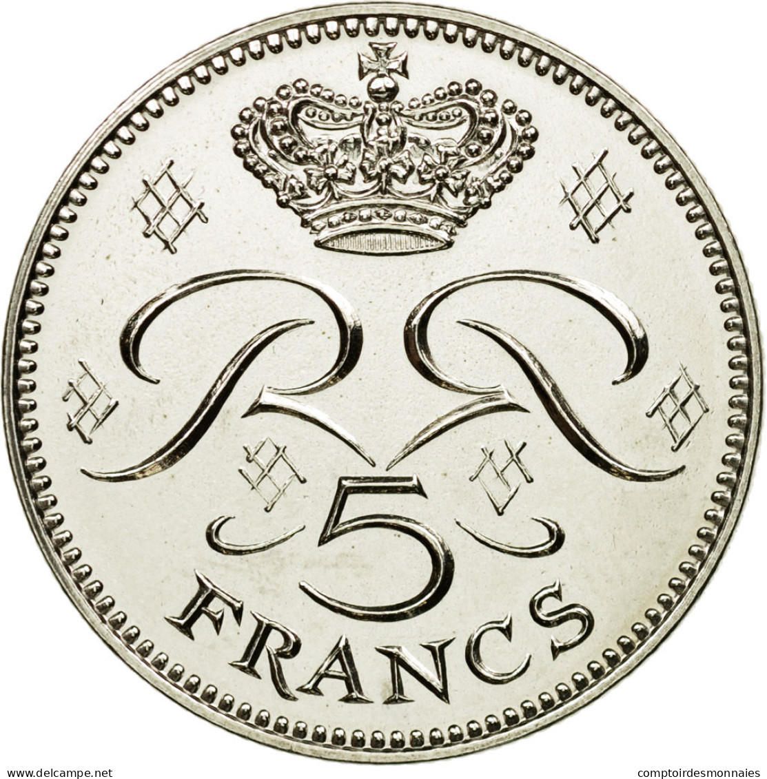 Monnaie, Monaco, Rainier III, 5 Francs, 1971, Paris, ESSAI, FDC, Copper-nickel - 1960-2001 New Francs
