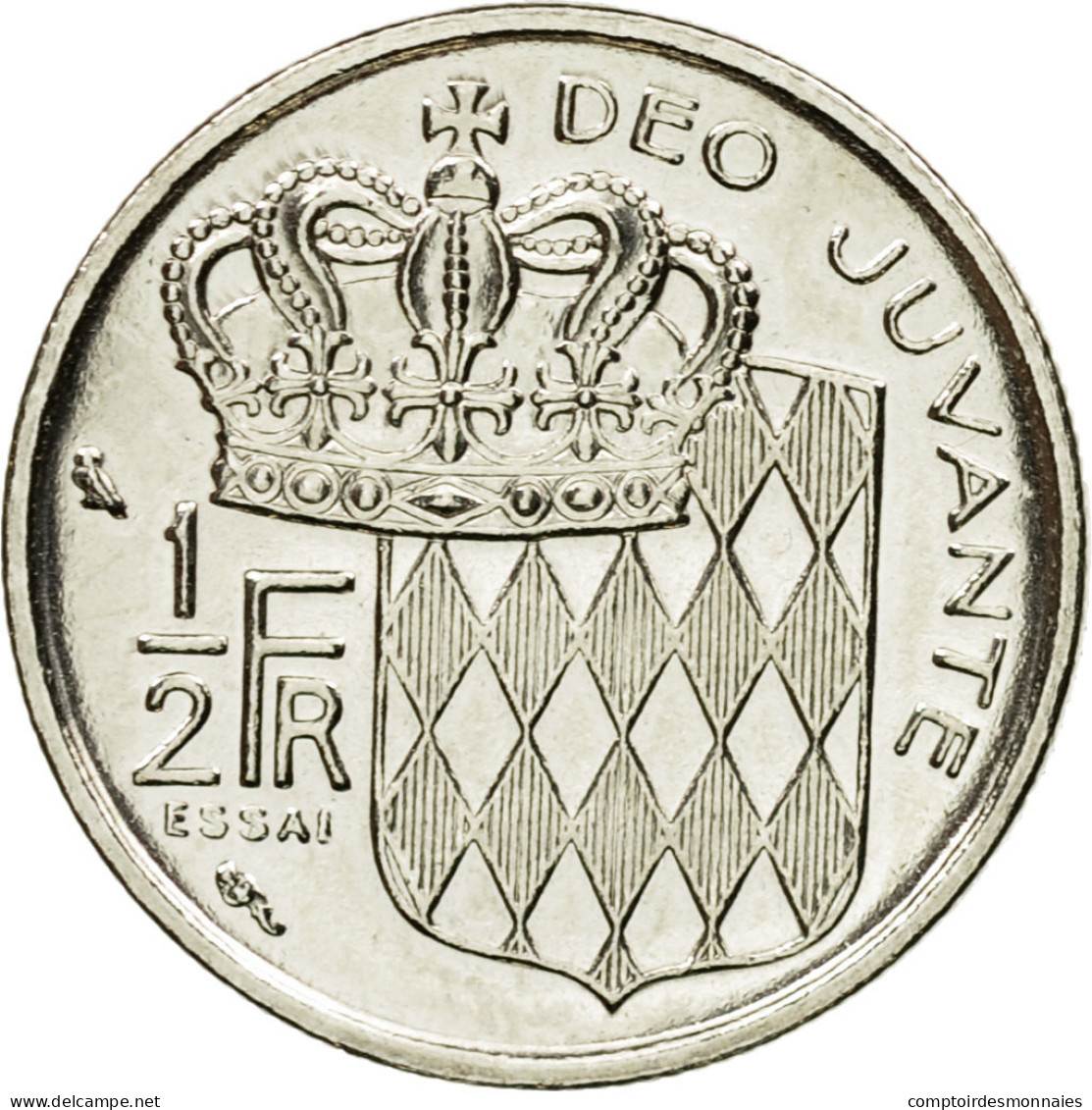 Monnaie, Monaco, Rainier III, 1/2 Franc, 1965, Paris, ESSAI, FDC, Nickel - 1960-2001 Nouveaux Francs
