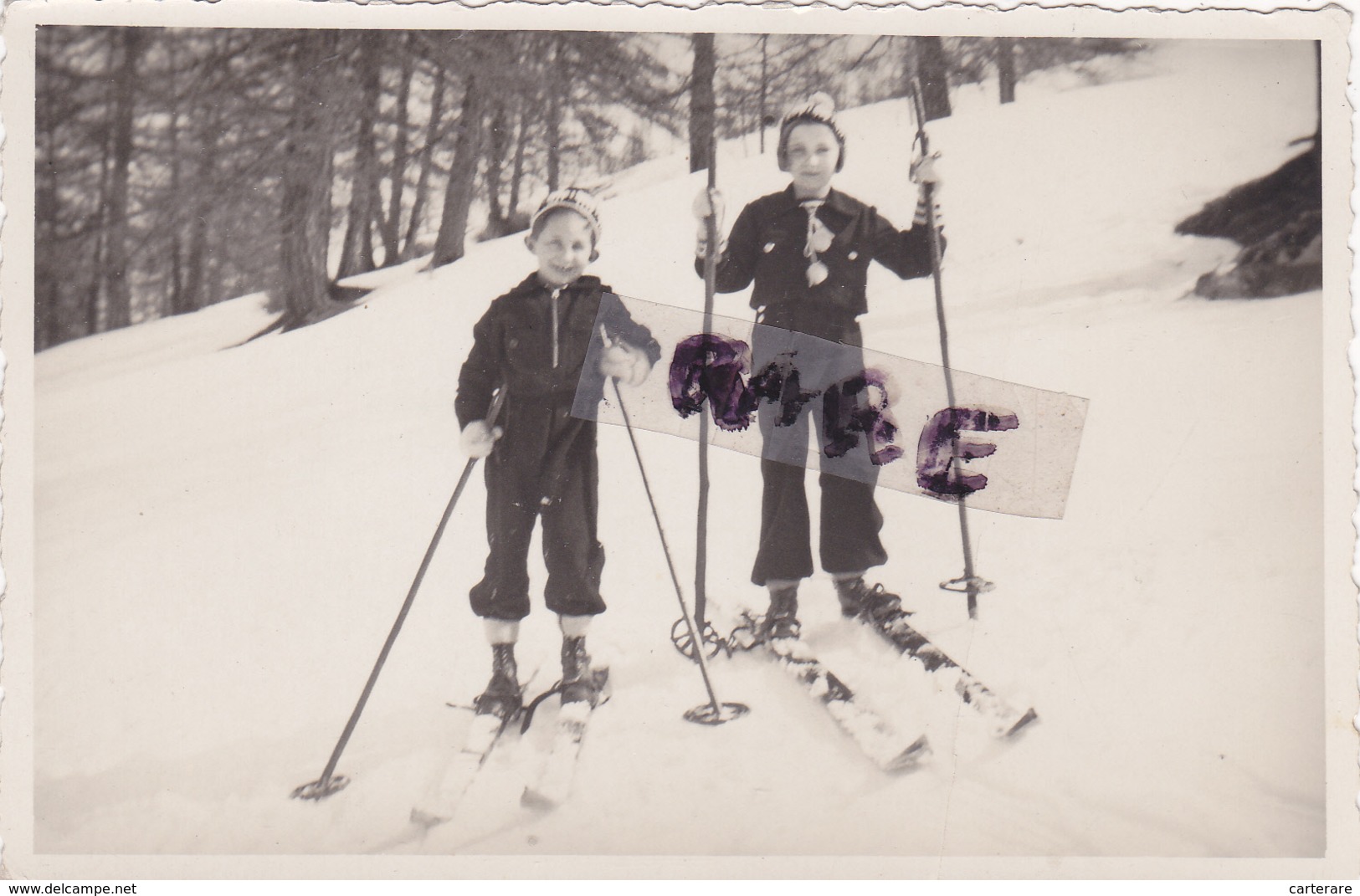 CARTE PHOTO,SUISSE,SCHWEIZ,SVIZZERA,SWITZERLAND,HELVETIA,SWISS,BERNE,SWEISIMMEN,SKI,HAUT SIMMENTAL GESSENAY,RARE - Gessenay