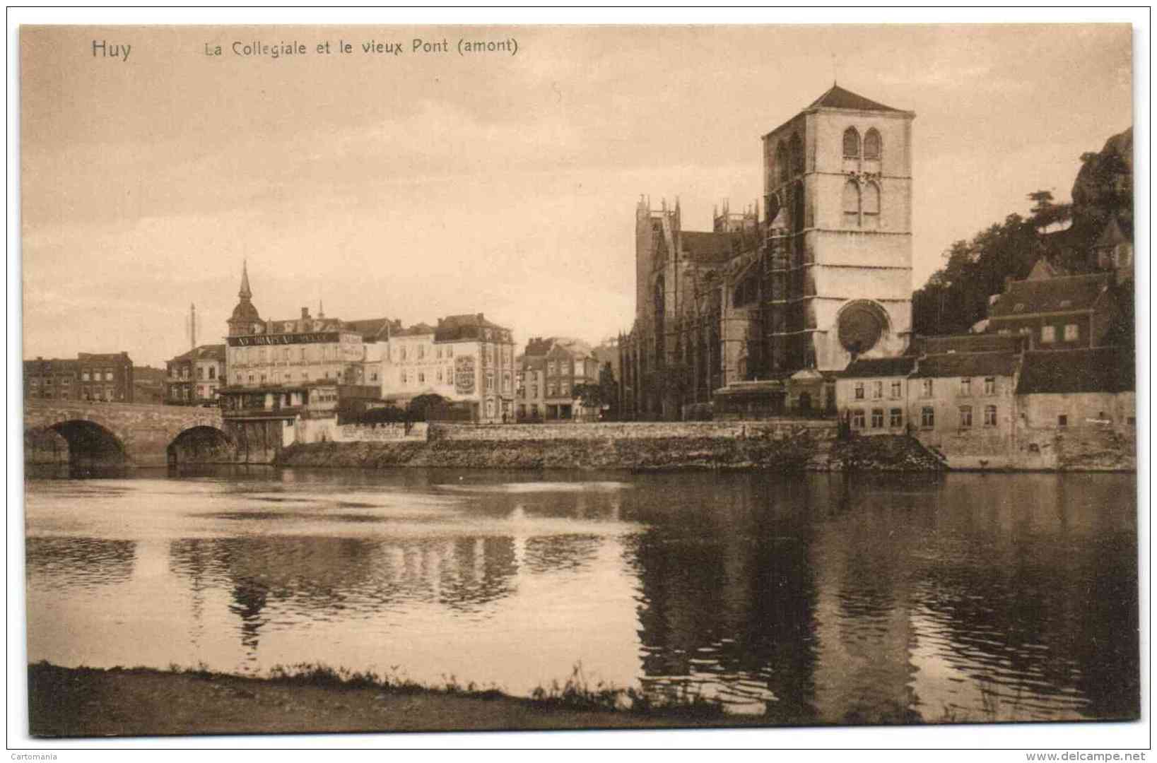 Huy - La Collégiale Er Le Vieux Pont (amont) (Nels Série Huy N° 14) - Huy