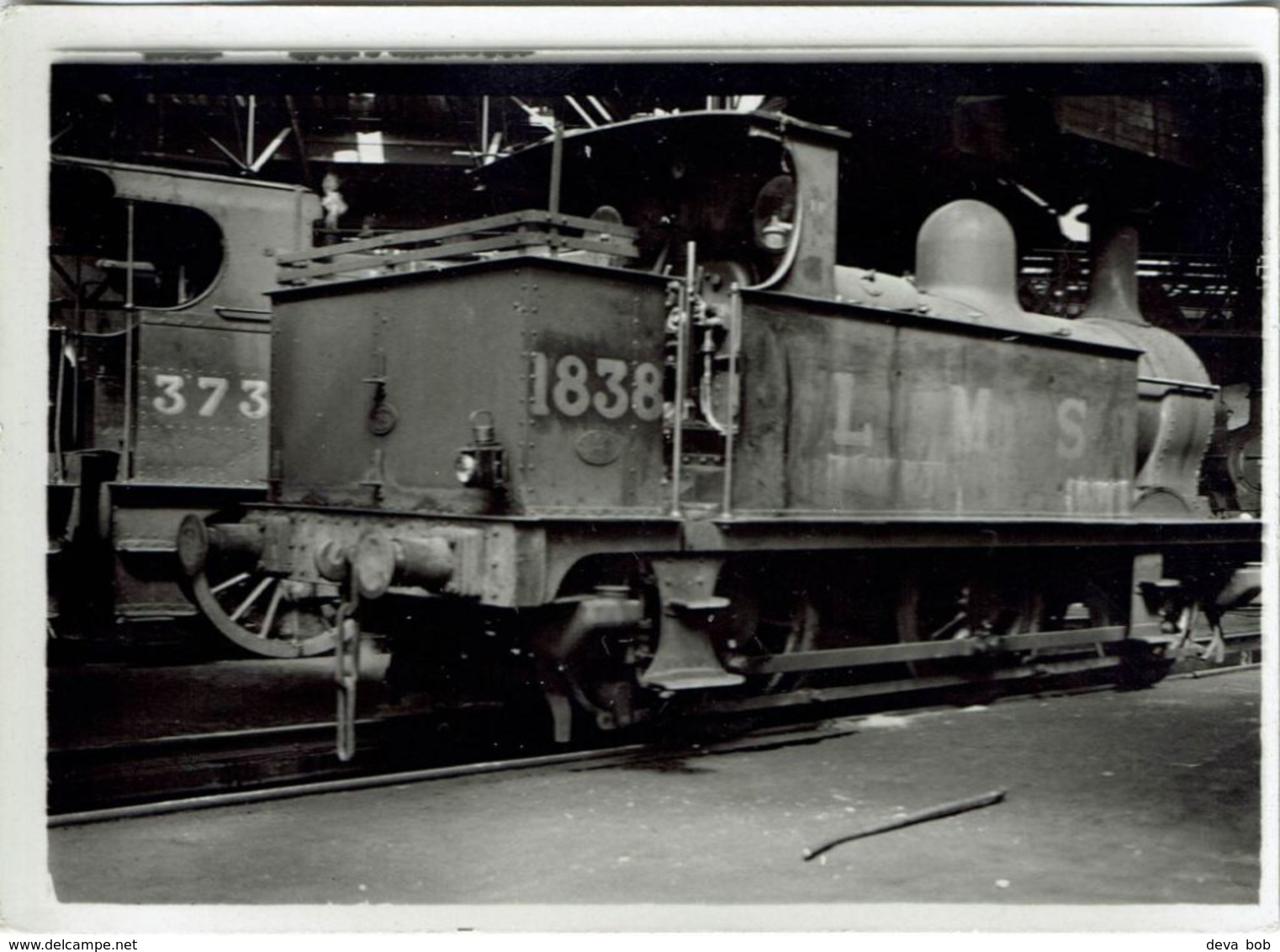 Railway Photo LMS 1F 1838 Stourton Shed Midland Johnson Half Cab 0-6-0T Loco - Trains