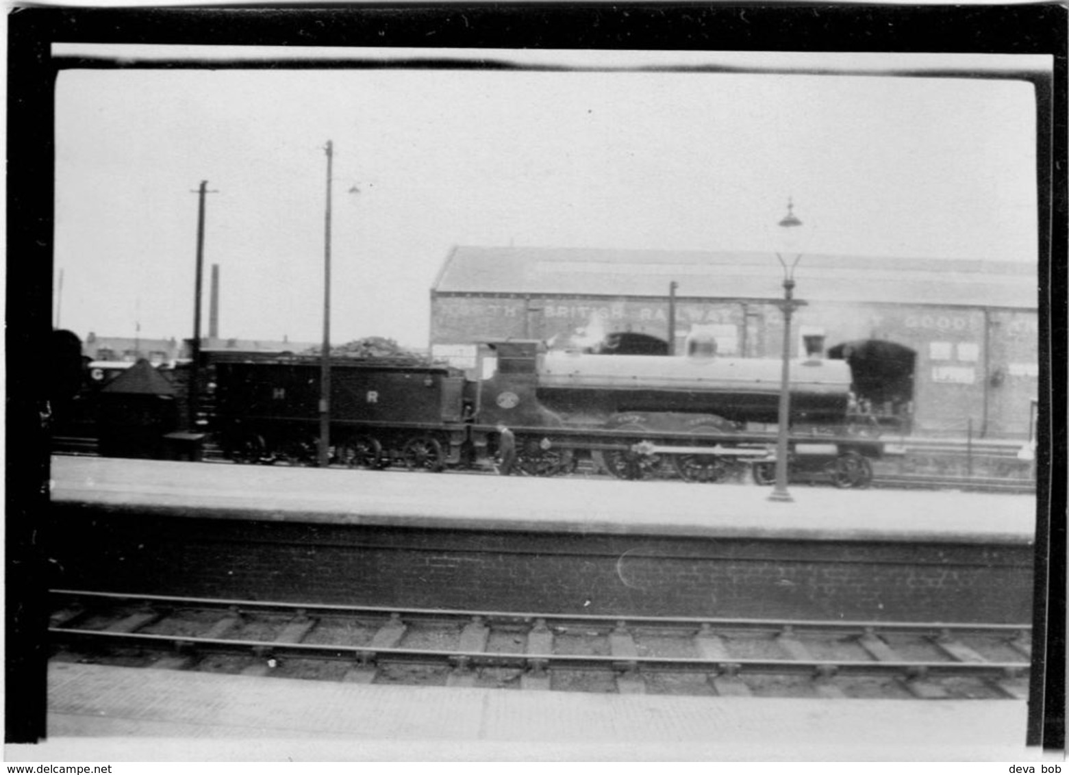 Railway Photo Highland 28 Cluny Castle Perth Drummond 4-6-0 Loco LMS - Trains