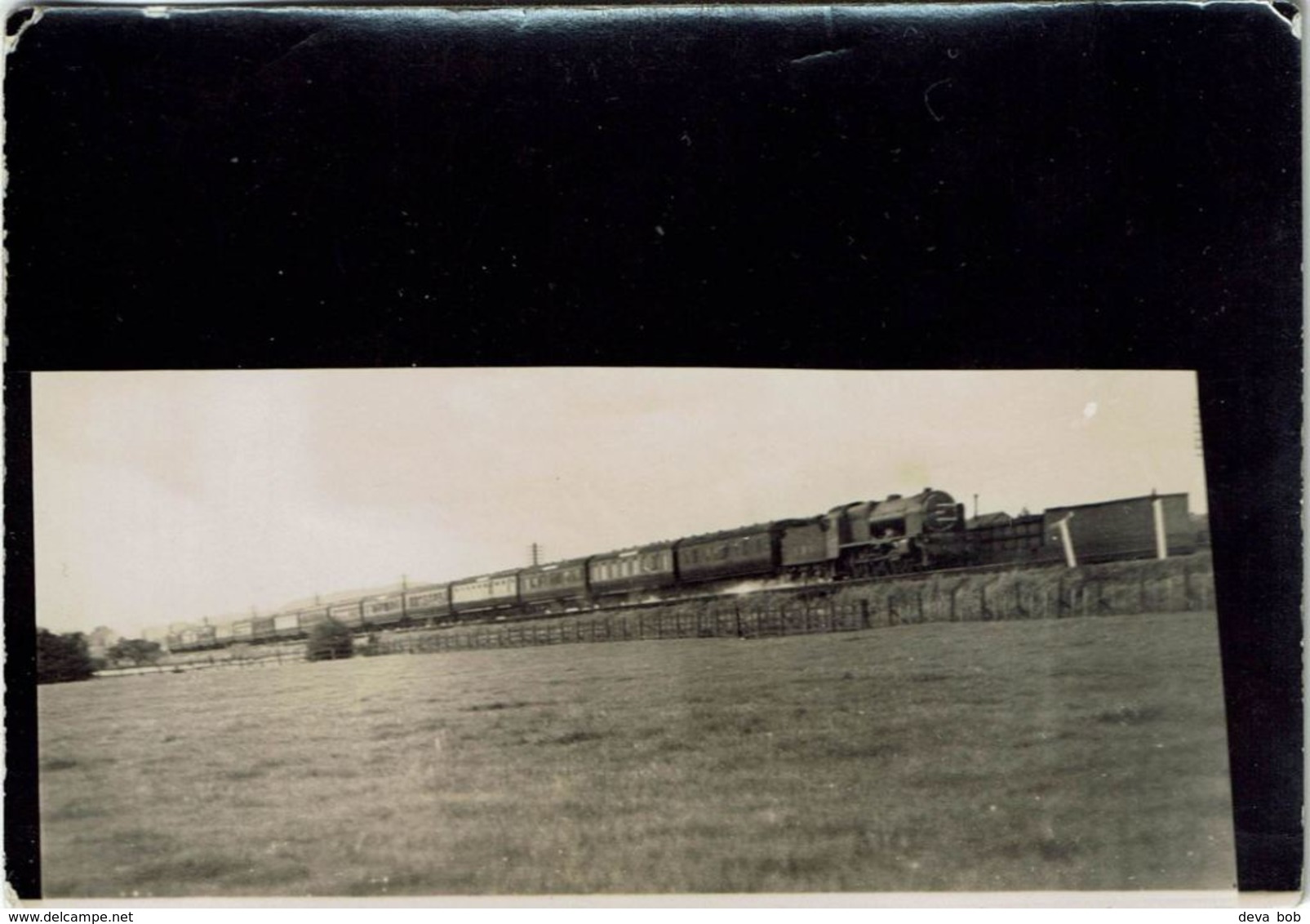 Railway Photo LMS Royal Scot 6137 Vesta Fowler 4-6-0 Loco Mid-Day - Trains