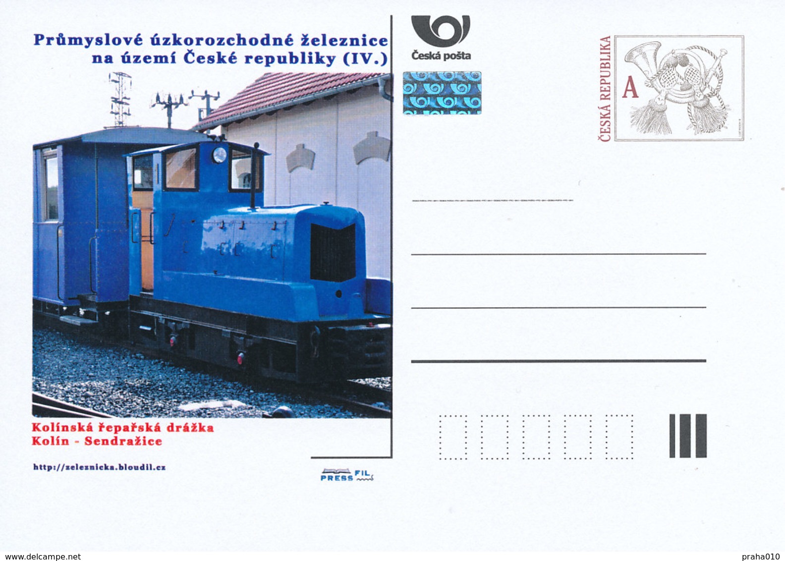 Rep. Ceca / Cart. Postali (Pre2012/41) Ferrovia A Scartamento Ridotto Industr-ferrovia Di Barbabietola Da Zucchero Kolin - Alimentazione