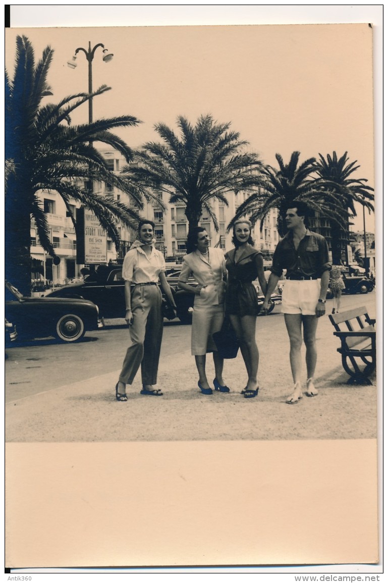 Photo Amateur 06 - CANNES L'acteur Paul GUERS Et Sa Femme Rolande SEGUR Août 1953 - No CPA - Cannes