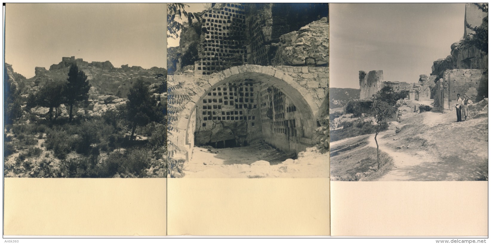 Lot De 5 Photos Amateur 13 - LES BAUX DE PROVENCE  Août 1953 - No CPA - Les-Baux-de-Provence