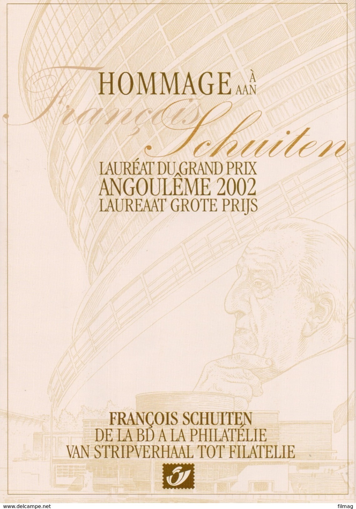 FOLDER HOMMAGE AAN FRANCOIS SCHUITEN ANGOULEME 2002 A 196 OPLAGE:750 - Cartes Souvenir – Emissions Communes [HK]