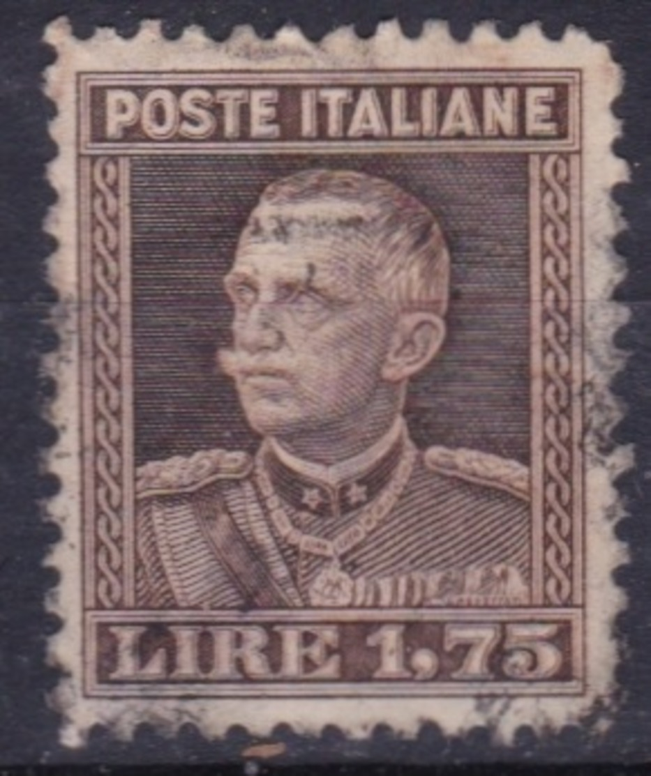 LOTTO REGNO A63  VITTORIO EMANUELE III 1,75 LIRE DEL 1927 - Usati