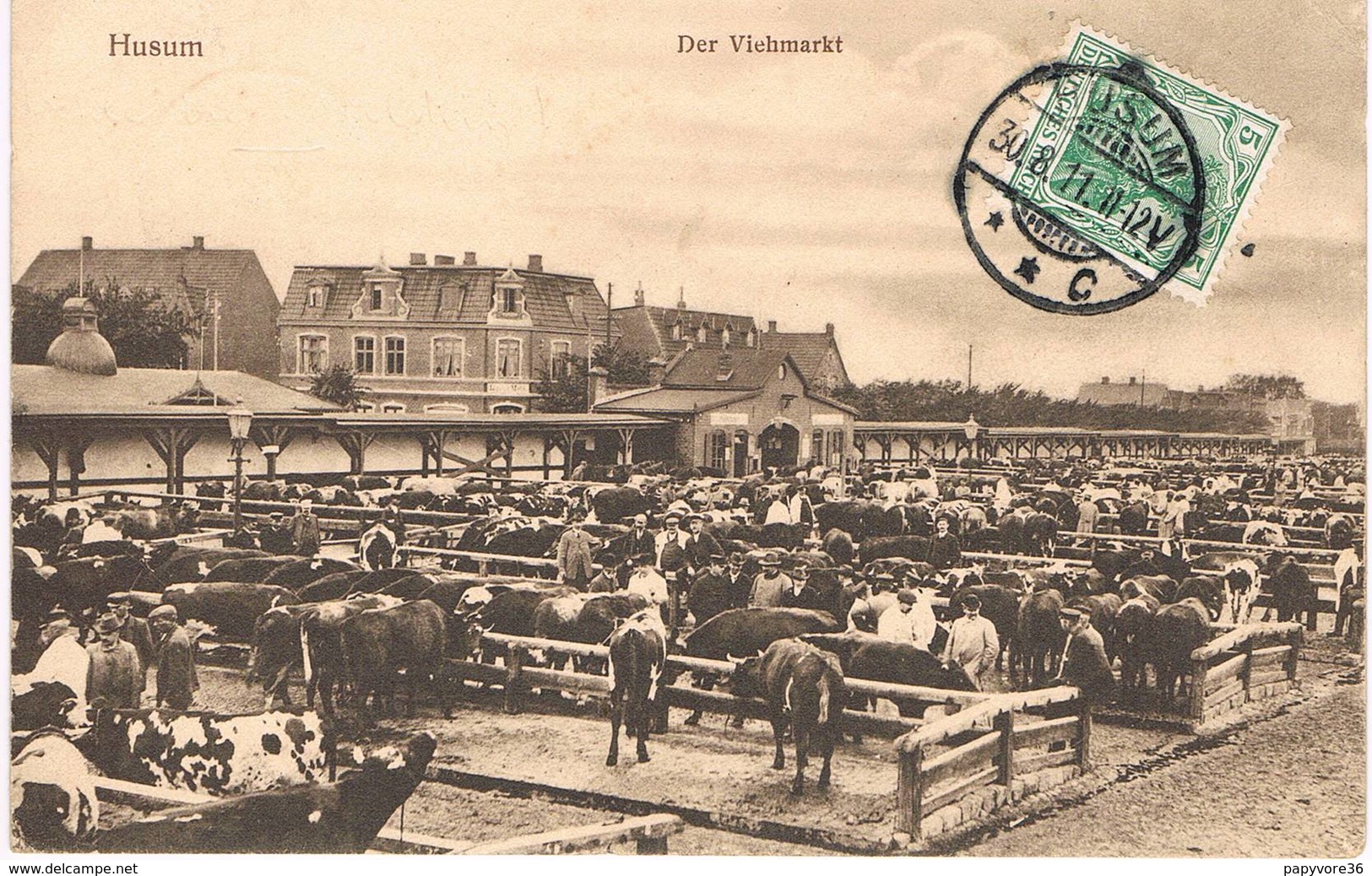 HUSUM ( Allemagne ) - Der Viehmarkt - Animée - Marché Aux Bestiaux - Husum