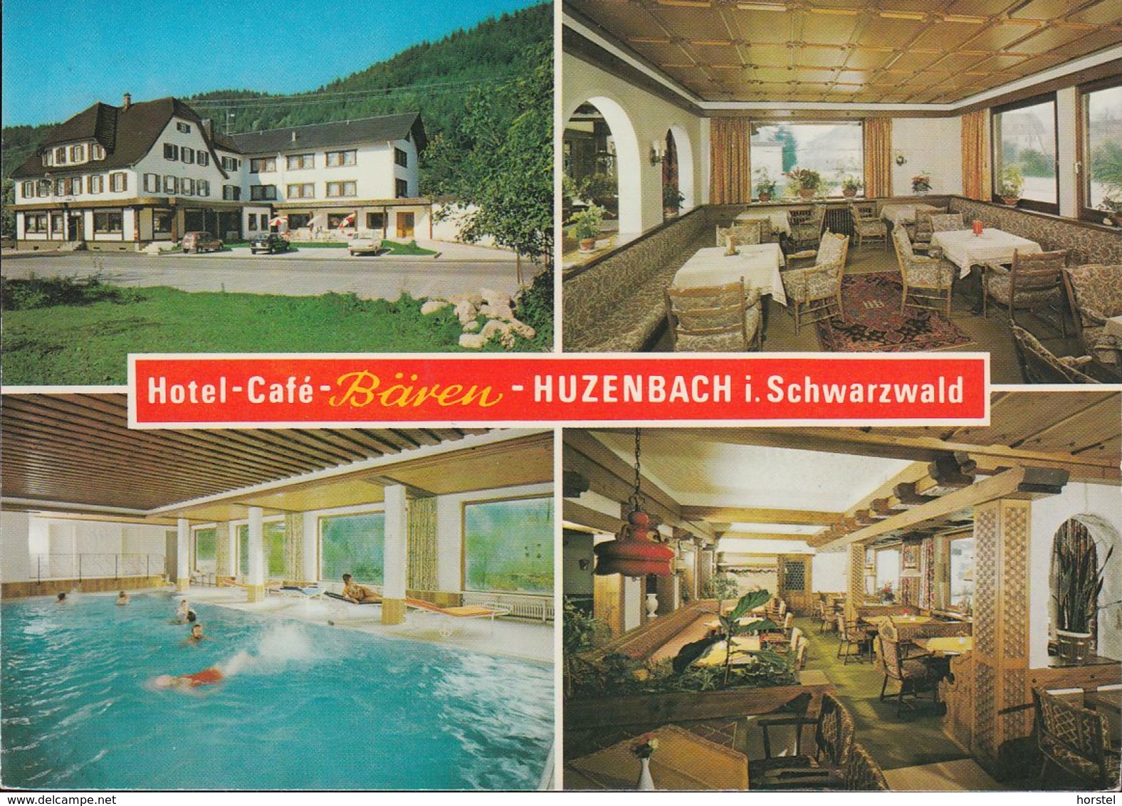 D-72270 Baiersbronn  Im Schwarzwald - Huzenbach - Hotel - Swimmingpool - Cafe- Bären - Cars - Baiersbronn