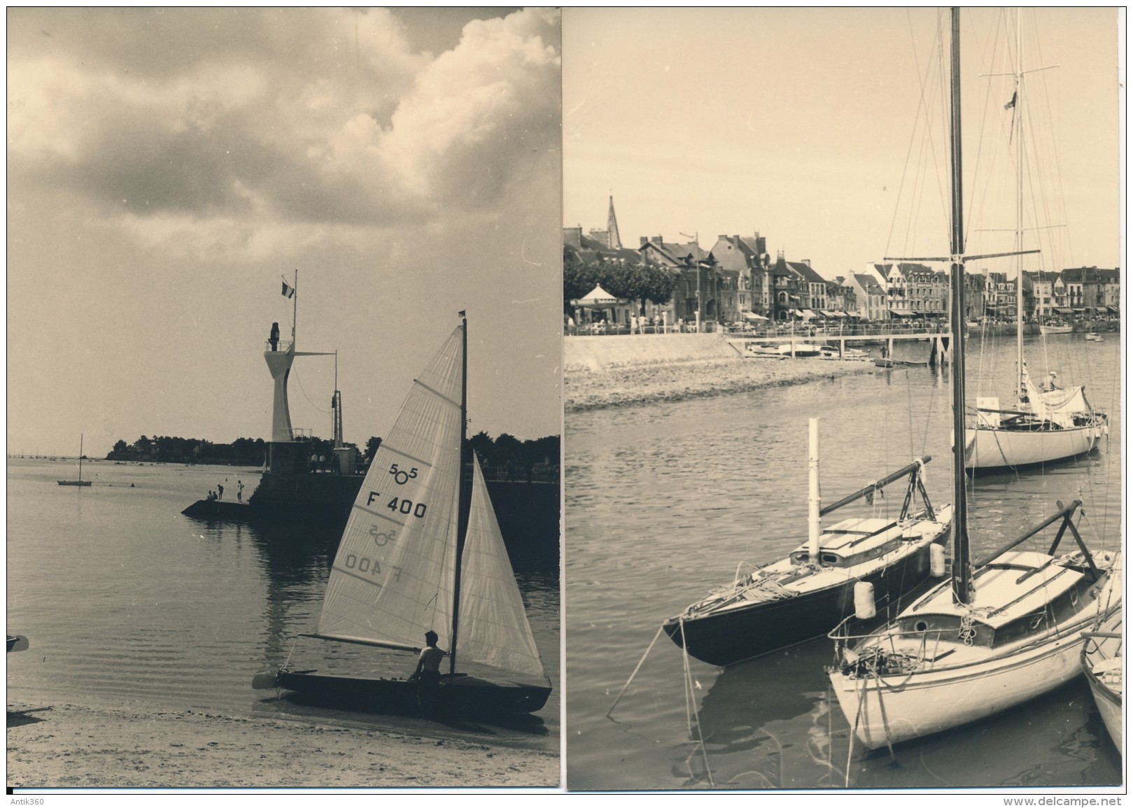 Lot De 14 Photos Amateur - 44 LE POULIGUEN Août 1950 Et 1957- No CPA - Le Pouliguen