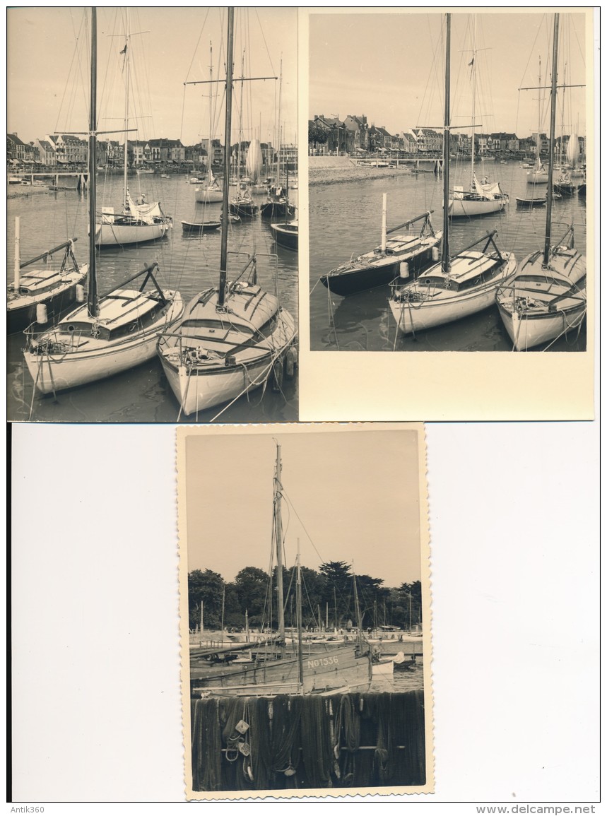 Lot De 14 Photos Amateur - 44 LE POULIGUEN Août 1950 Et 1957- No CPA - Le Pouliguen