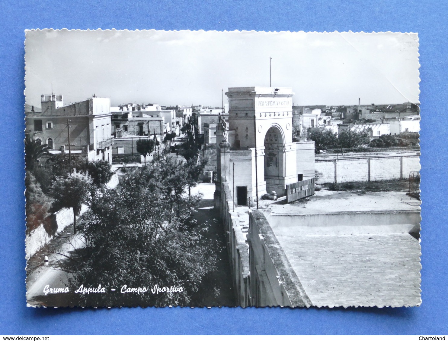 Cartolina Grumo Appula - Campo Sportivo - 1958 - Bari