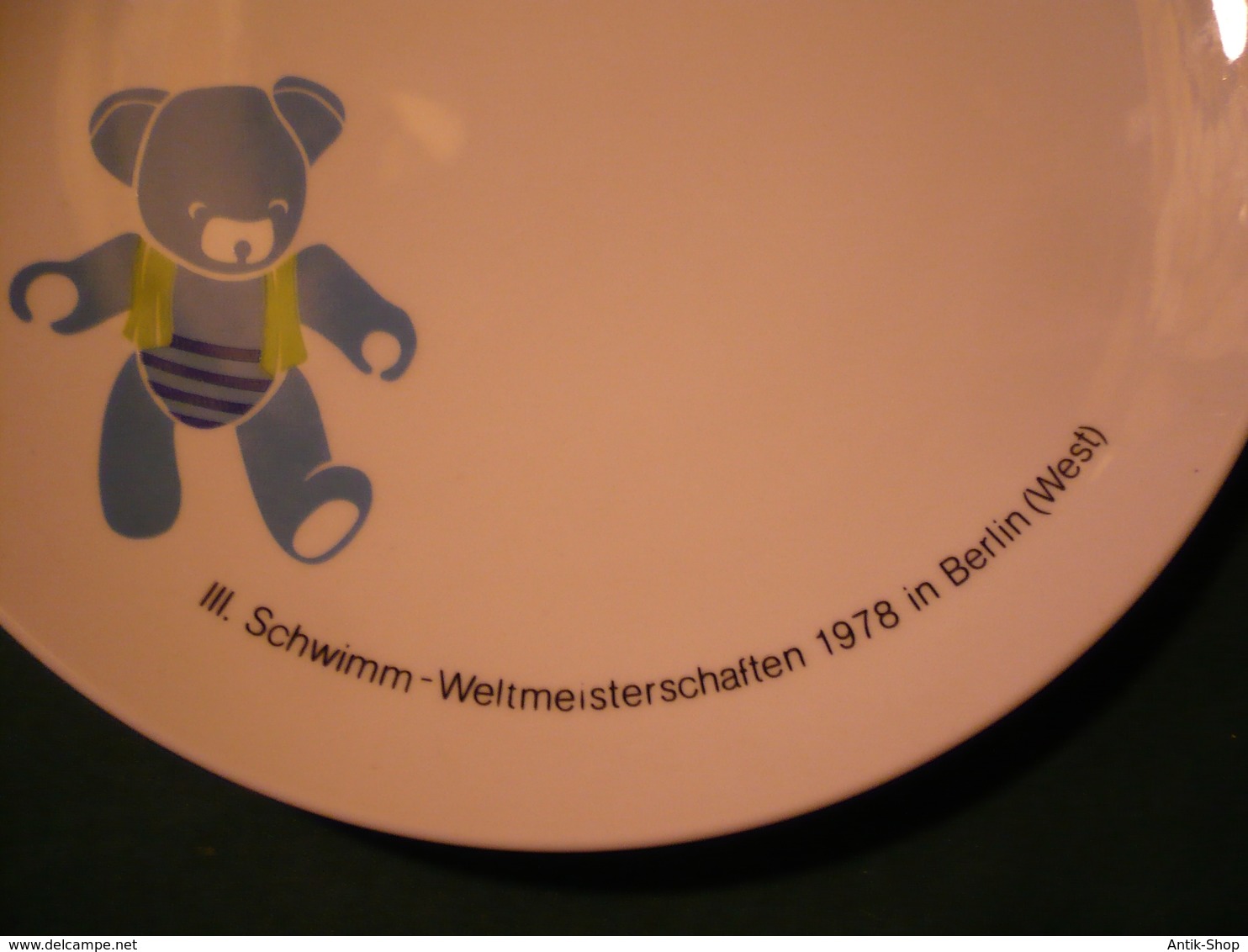 Wandteller - III.Schwimmweltmeisterschaften 1978 In Berlin(West) (599) Preis Reduziert - KPM (DEU)