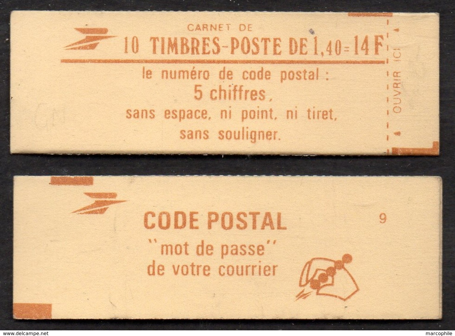 SABINE 1.40 F. ROUGE - CARNET DE 10 TIMBRES # 2162-C4 / COTE 14.00 €  (ref 2658) - Autres & Non Classés