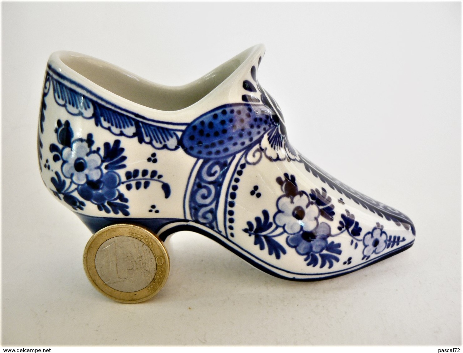 CHAUSSURE MINIATURE DE COLLECTION (22) PORCELAINE DELFT