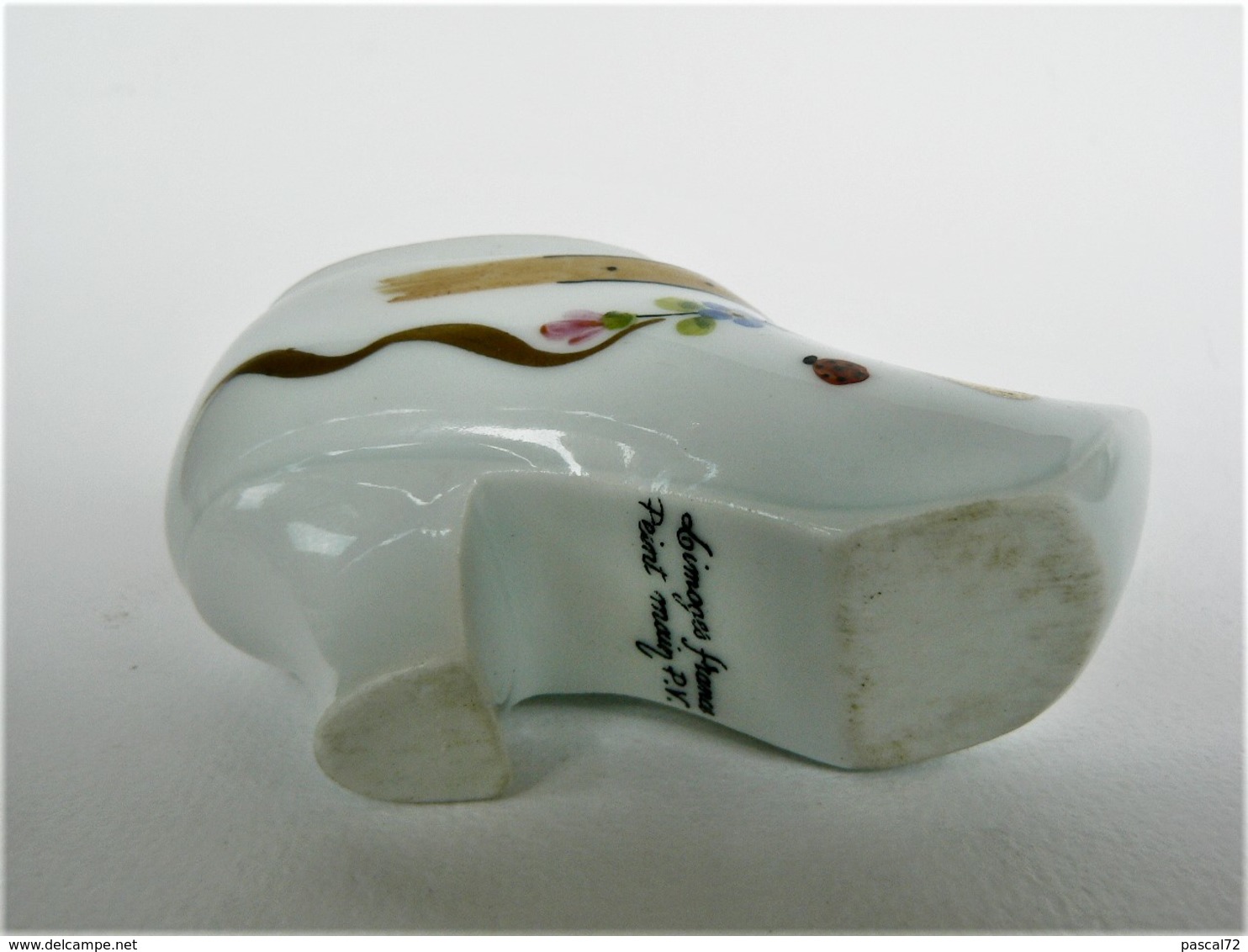 CHAUSSURE MINIATURE DE COLLECTION (25) PORCELAINE DE LIMOGES