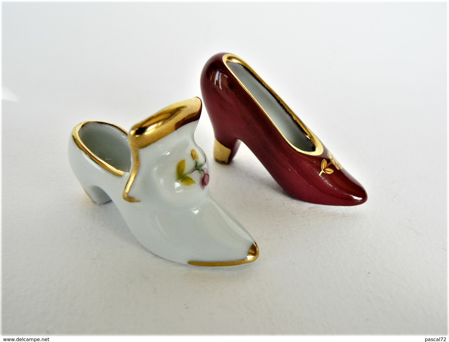 CHAUSSURES MINIATURES DE COLLECTION (37) PORCELAINE LIMOGES - Autres & Non Classés