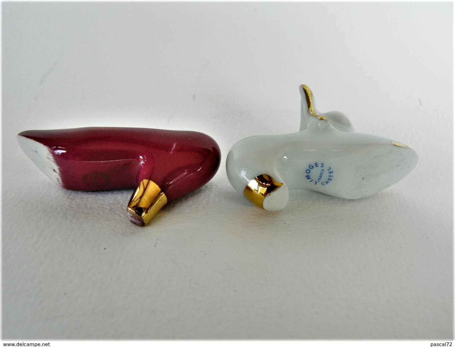 CHAUSSURES MINIATURES DE COLLECTION (37) PORCELAINE LIMOGES - Other & Unclassified