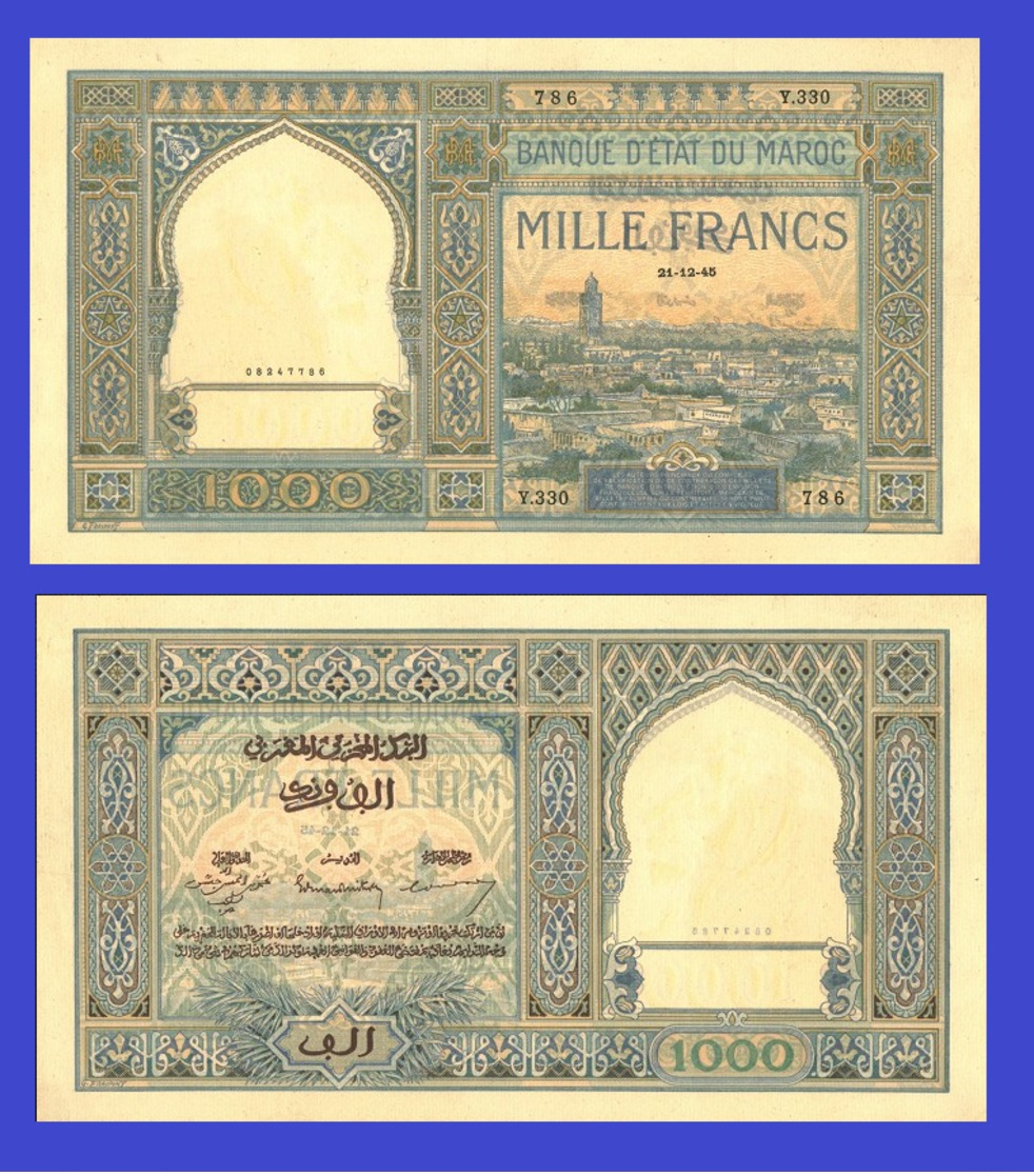 Marocco 1000 Francs 1945 - REPLICA --  REPRODUCTION - Maroc