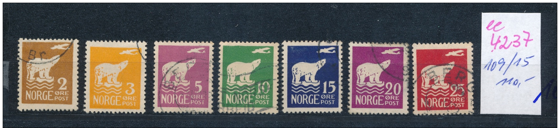 Norge Nr. 109-15   O     (ee4237  ) Aus Einer Spezial Sammlung ! - Gebraucht