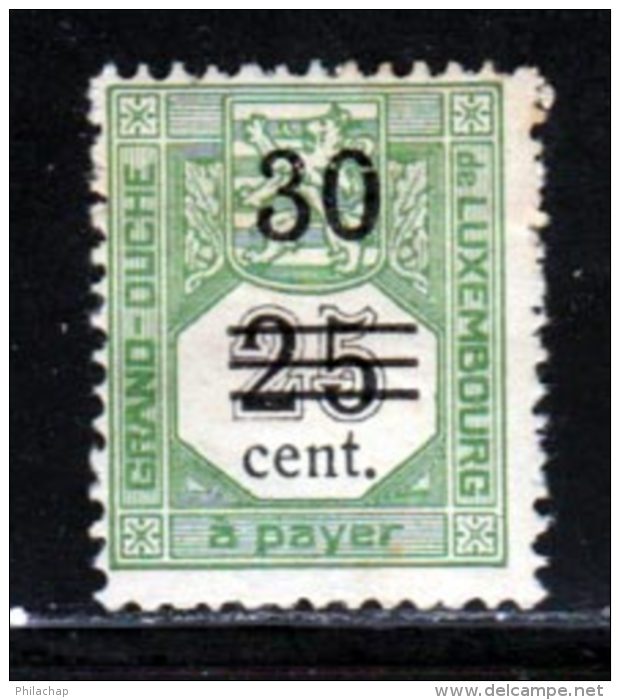 Luxembourg Taxe 1920 Yvert 9 * TB Charniere(s) - Taxes