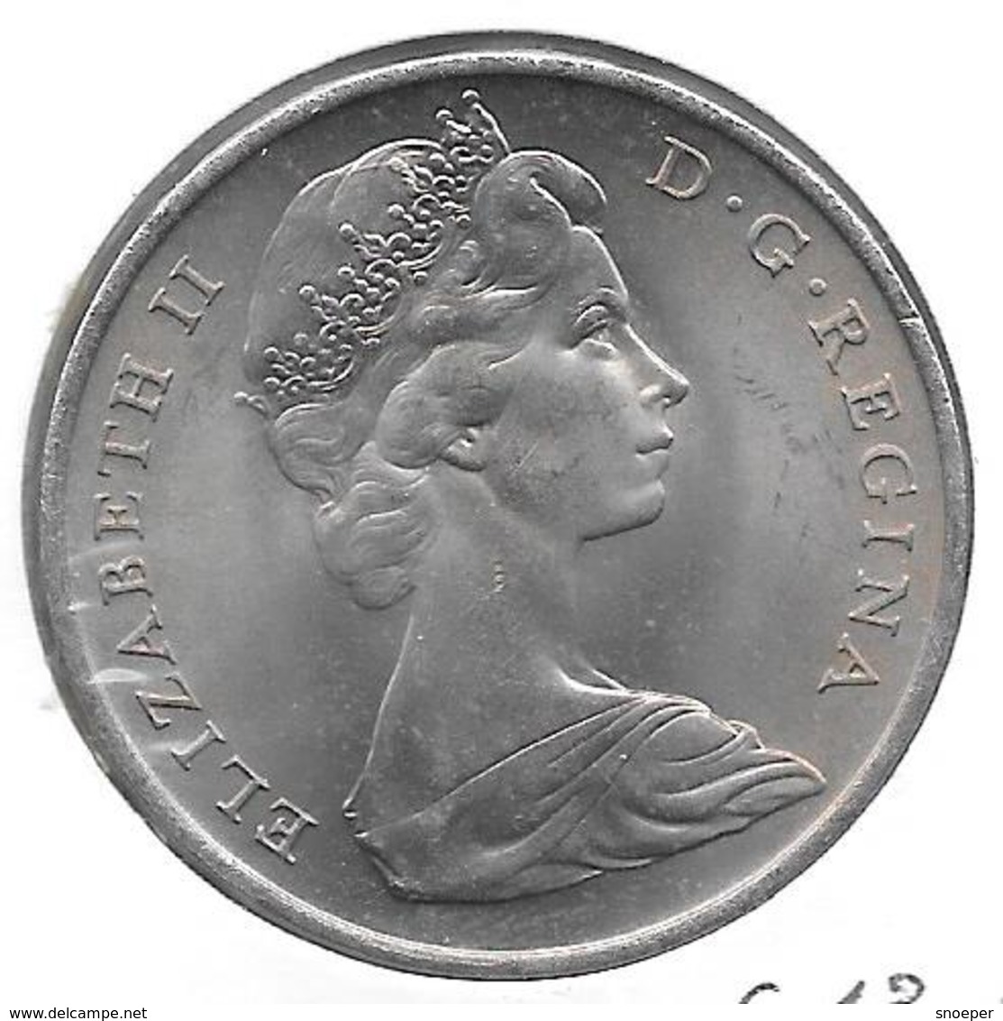 *gibraltar 1 Crown 1970  Km 4 Xf+ - Gibraltar