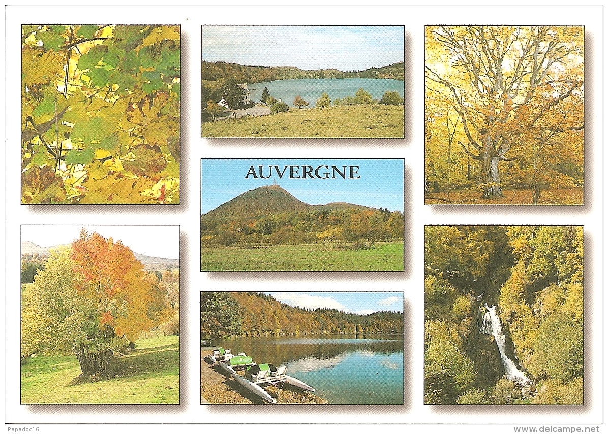 Couleurs D'Automne En Auvergne - Multivues (7) : Lac De Guéry, Puy De Dôme, Lac Pavin... - éd. Du LYS N° 1473 (écrite) - Auvergne