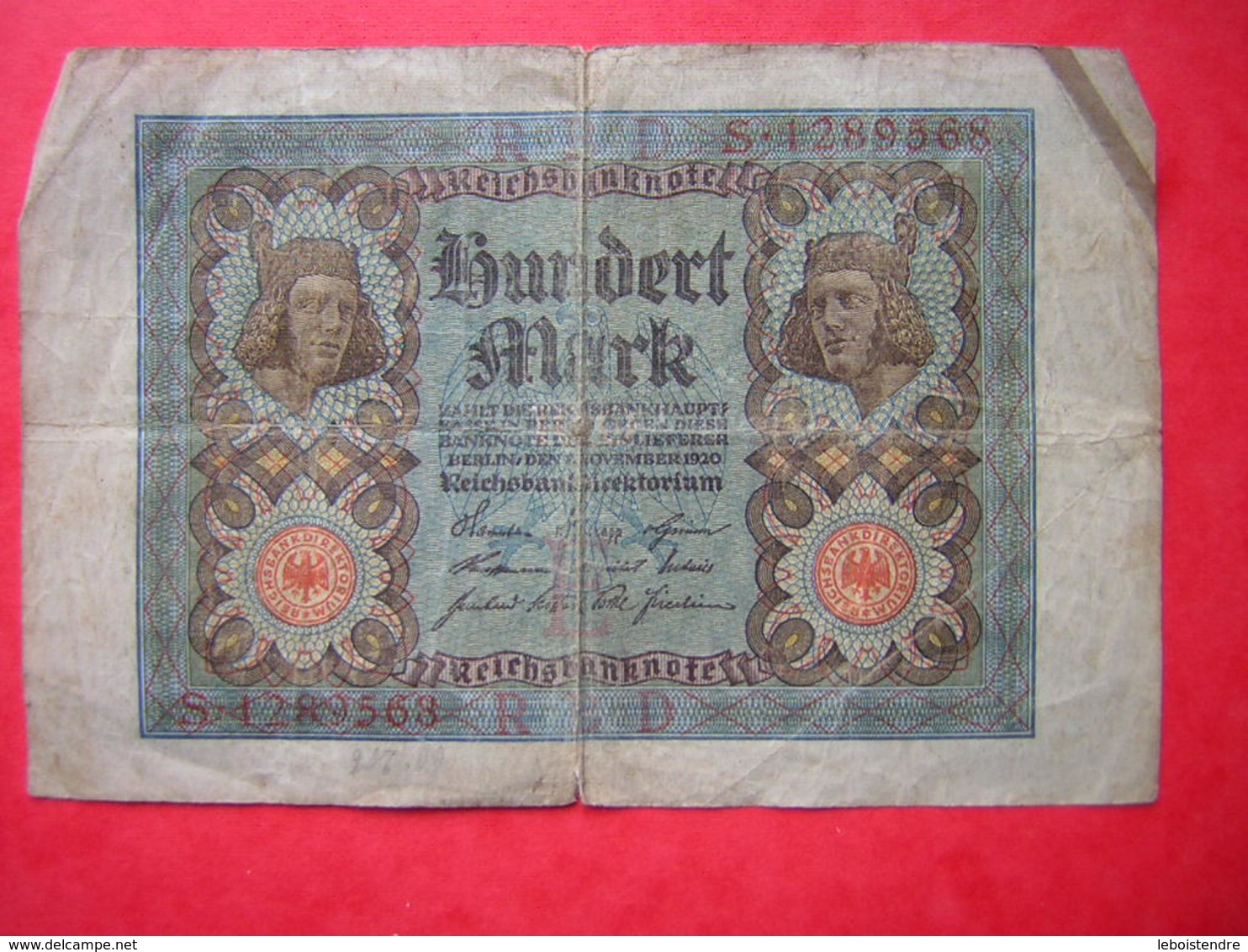 ALLEMAGNE 1 BILLET DE 100  MARK - 100 Mark