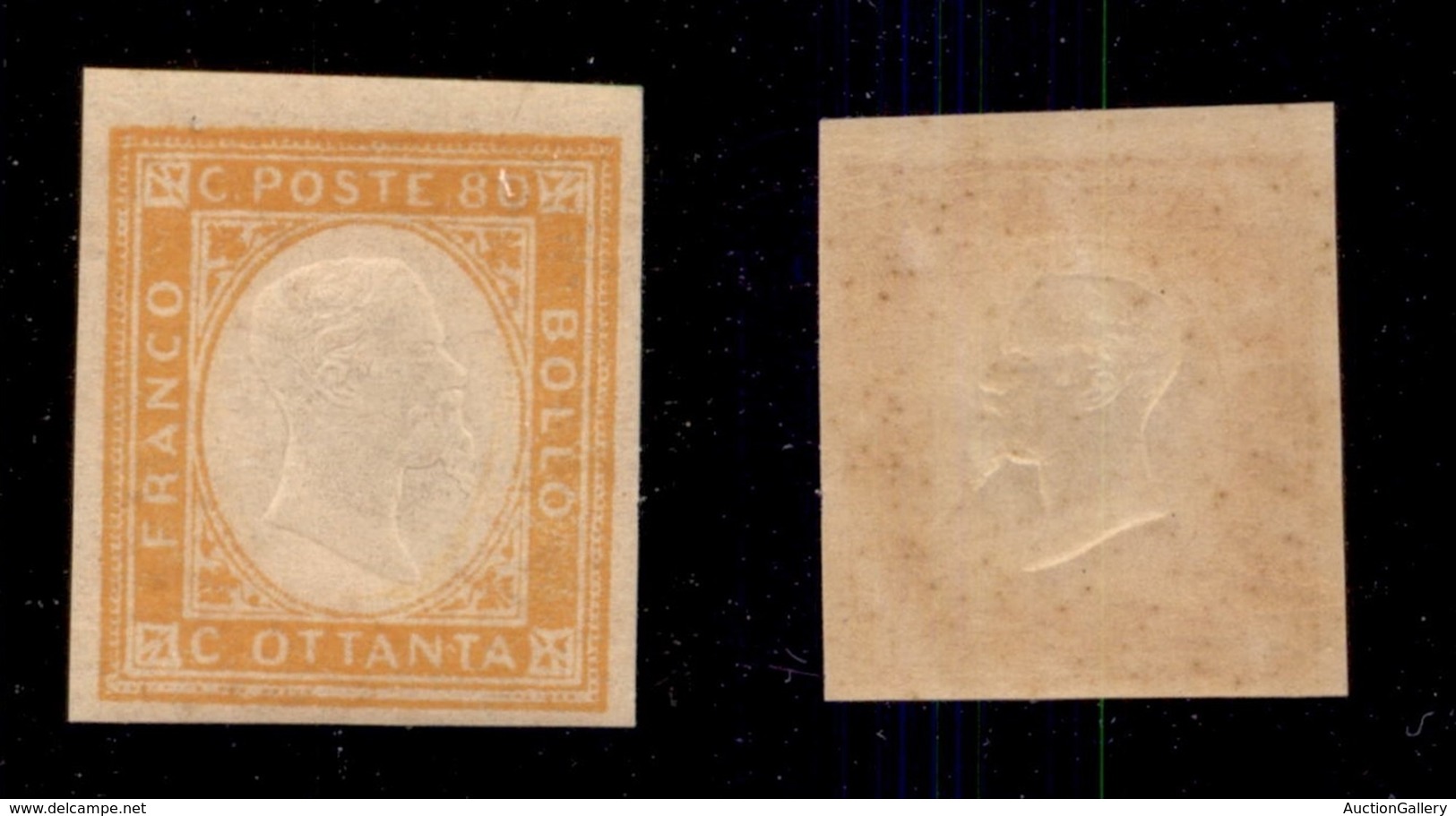 ANTICHI STATI - PROVINCE NAPOLETANE - 1861 - Non Emessi - 80 Cent (5) - Gomma Integra (360) - Other & Unclassified