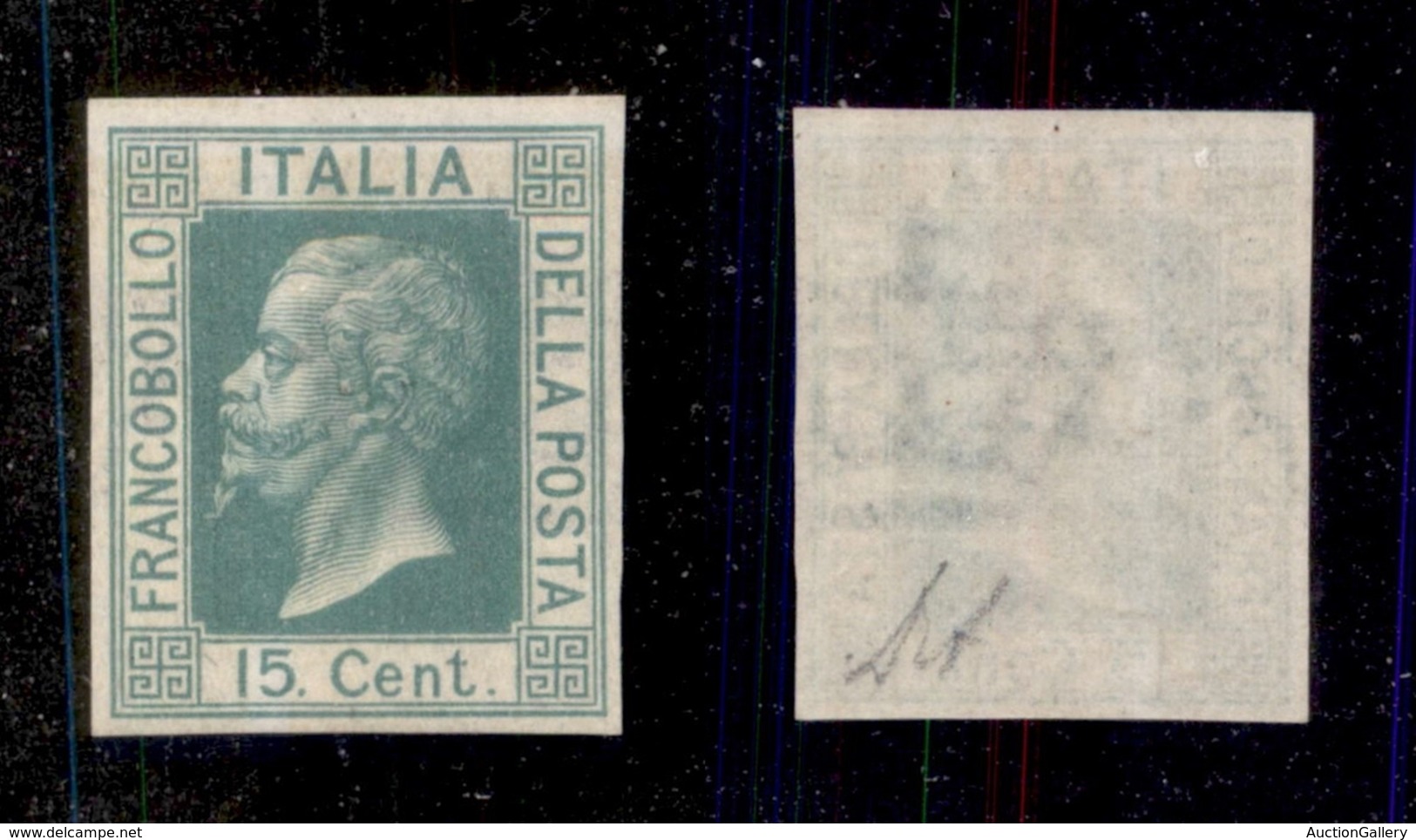 REGNO D'ITALIA - 1864 - Saggio - 15 Cent Verde (Bolaffi P21p - Unificato S18B) - Gomma Integra - Diena (500) - Other & Unclassified