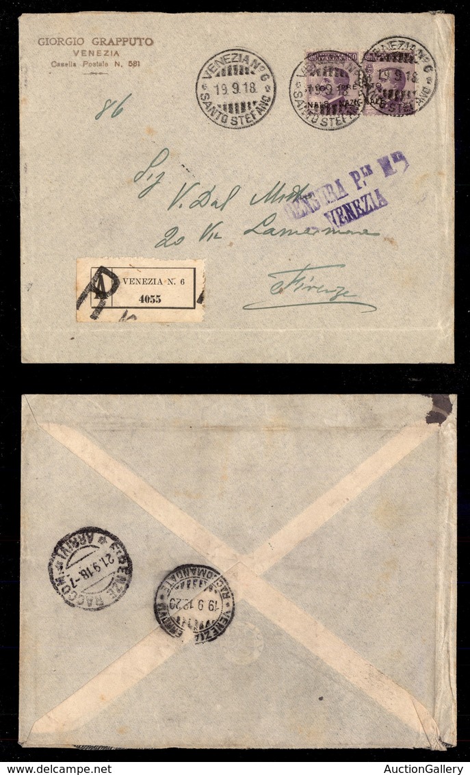 REGNO D'ITALIA - Prestito Nazionale 1917 - 50 Cent Michetti (Unificato 1-varietà) - Soprastampa Spostata In Basso A Cava - Otros & Sin Clasificación