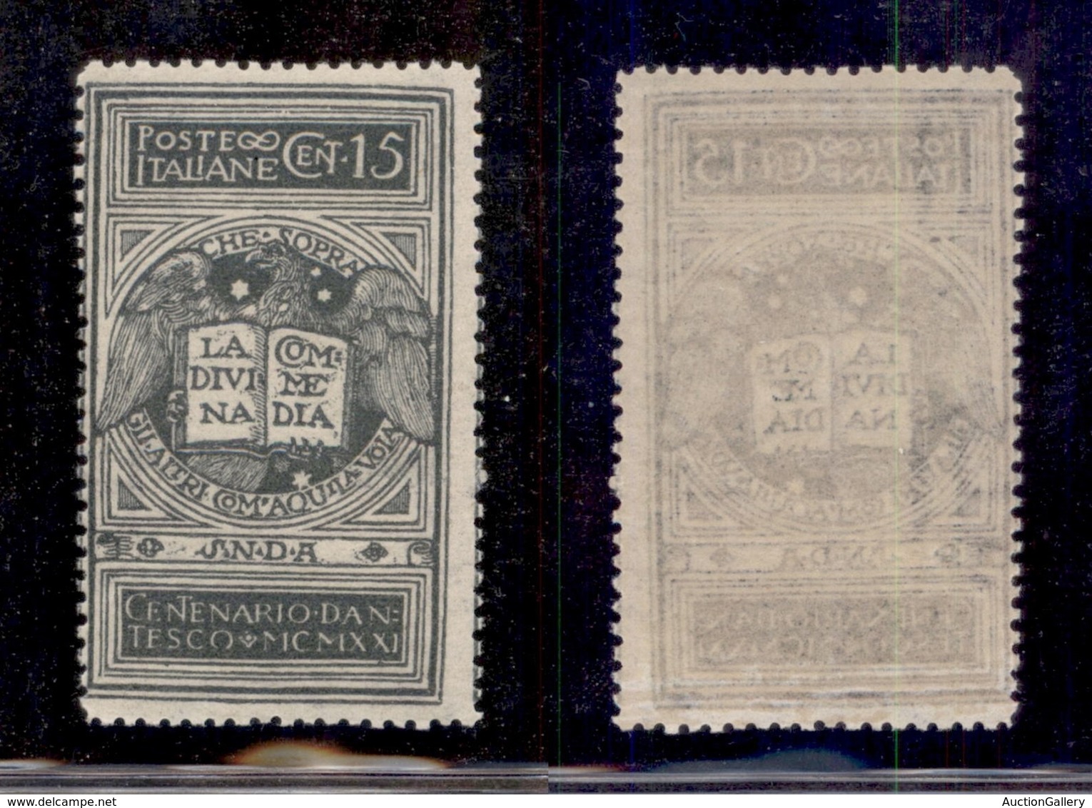 REGNO D'ITALIA - 1921 - Non Emesso - 15 Cent Dante (116A) - Gomma Integra (525) - Otros & Sin Clasificación